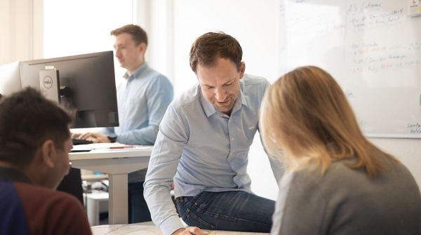 Das Team in Leipzig bei der Arbeit