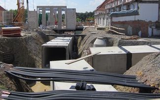 Baustelle der Siedlungswasserwirtschaft